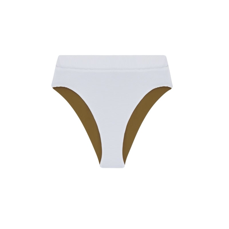 Thumbnail of 'Oriane' Reversible Bikini Brief In Seagrass White image