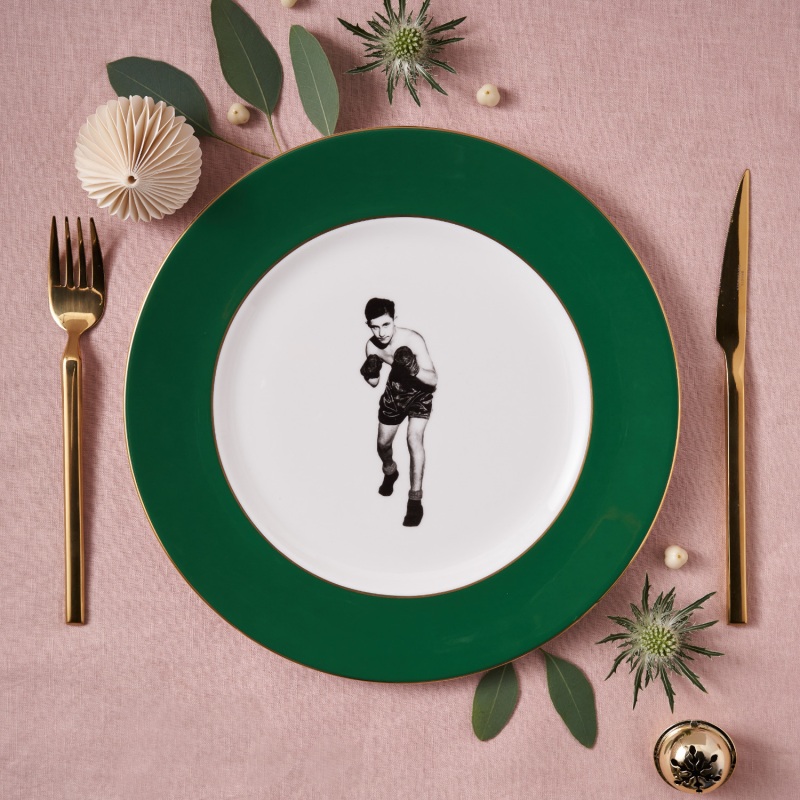 Thumbnail of The Fighting Spirit Forest Green Dinner Plate image