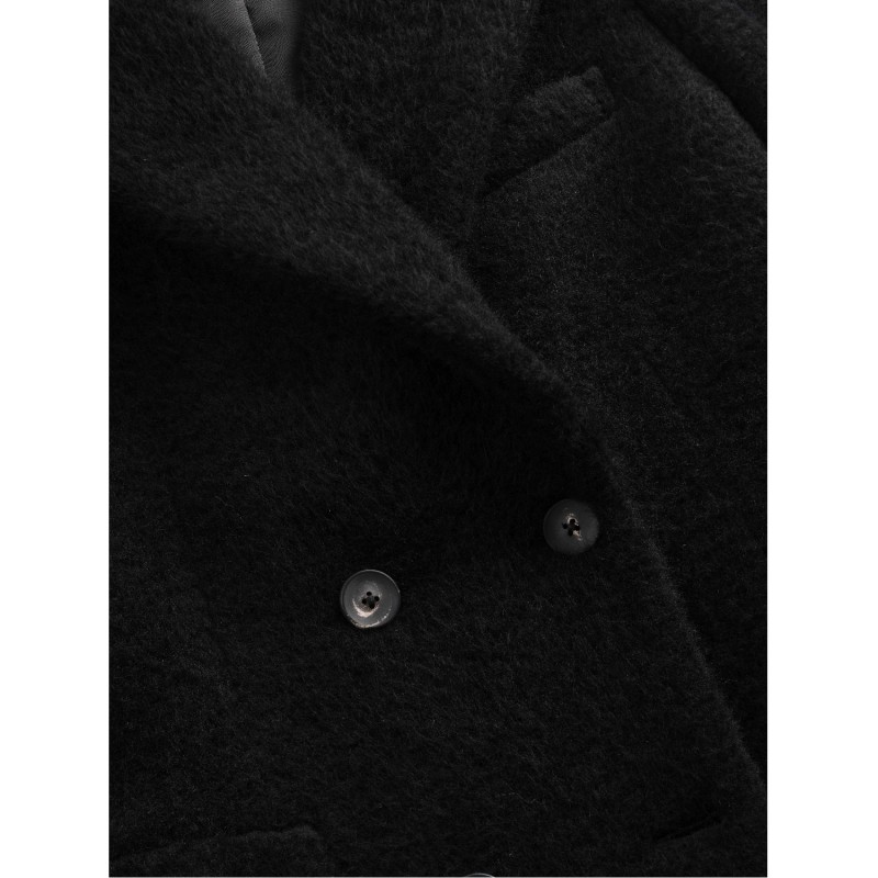 Thumbnail of Black Alpaca Double Breasted Coat image