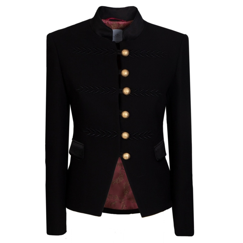 Thumbnail of Black Blazer With Golden Buttoms Renata Black image