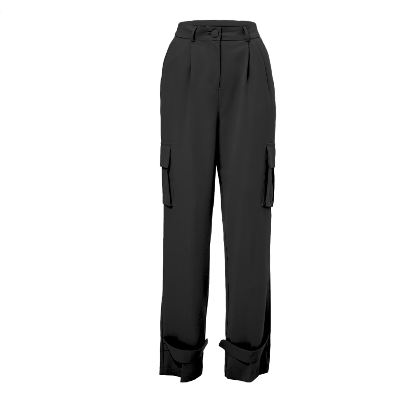 Black Cargo Trousers, BLUZAT