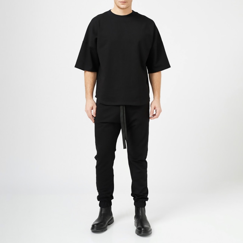 Thumbnail of Black Cotton Oversize Top image