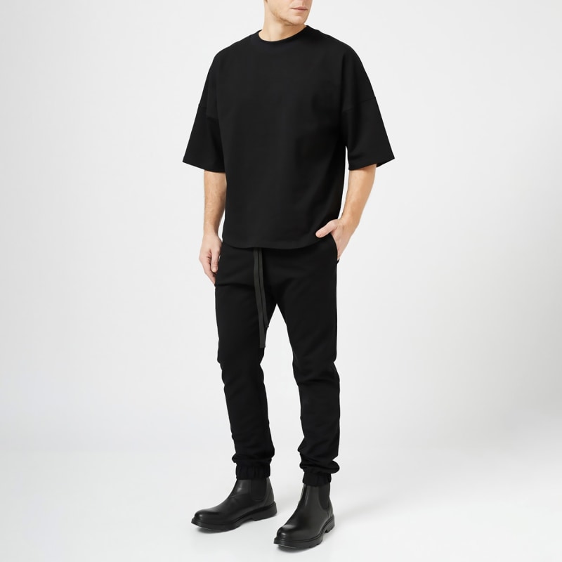 Thumbnail of Black Cotton Oversize Top image