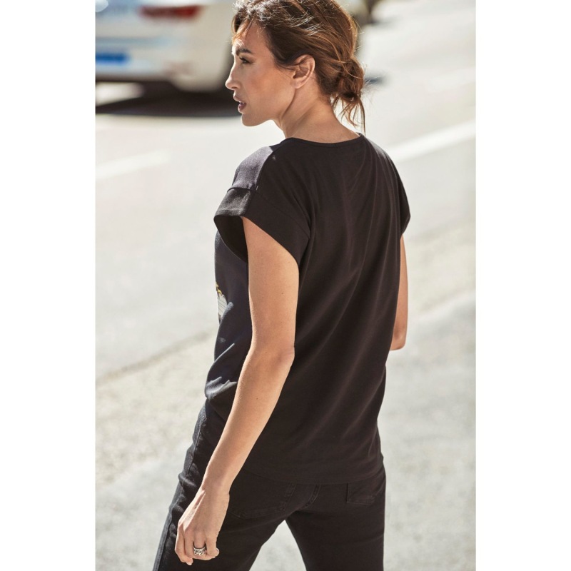 Thumbnail of Black Cotton T-Shirt Theodora image