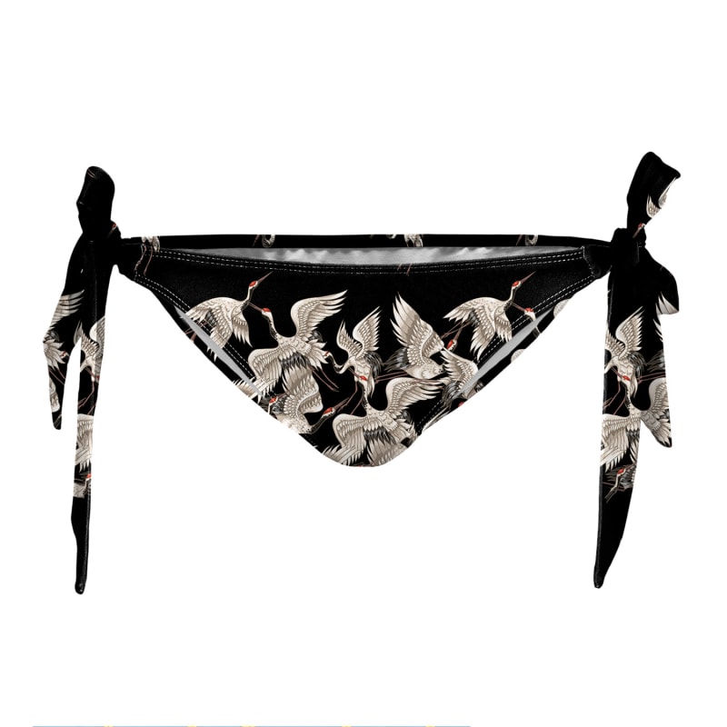 Thumbnail of Black Cranes Bikini Bows Bottom image