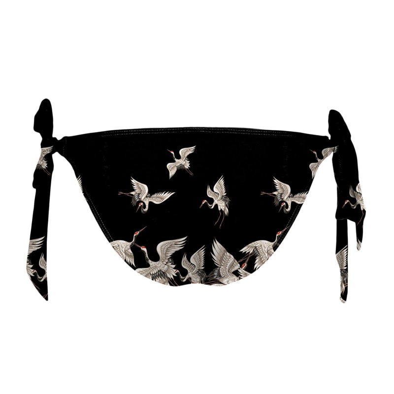 Thumbnail of Black Cranes Bikini Bows Bottom image