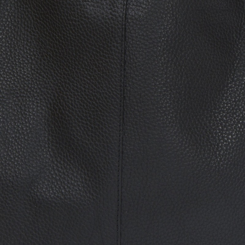 Thumbnail of Black Leather Zip Around Half Moon Purse image