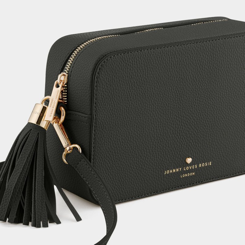 MARGOT Black Leather CrossBody Bags