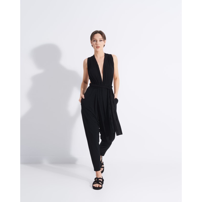 Black multiway jumpsuit shop