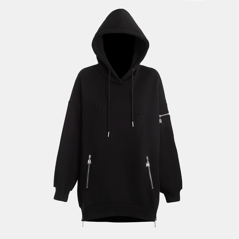 Hoodie with side zipper online