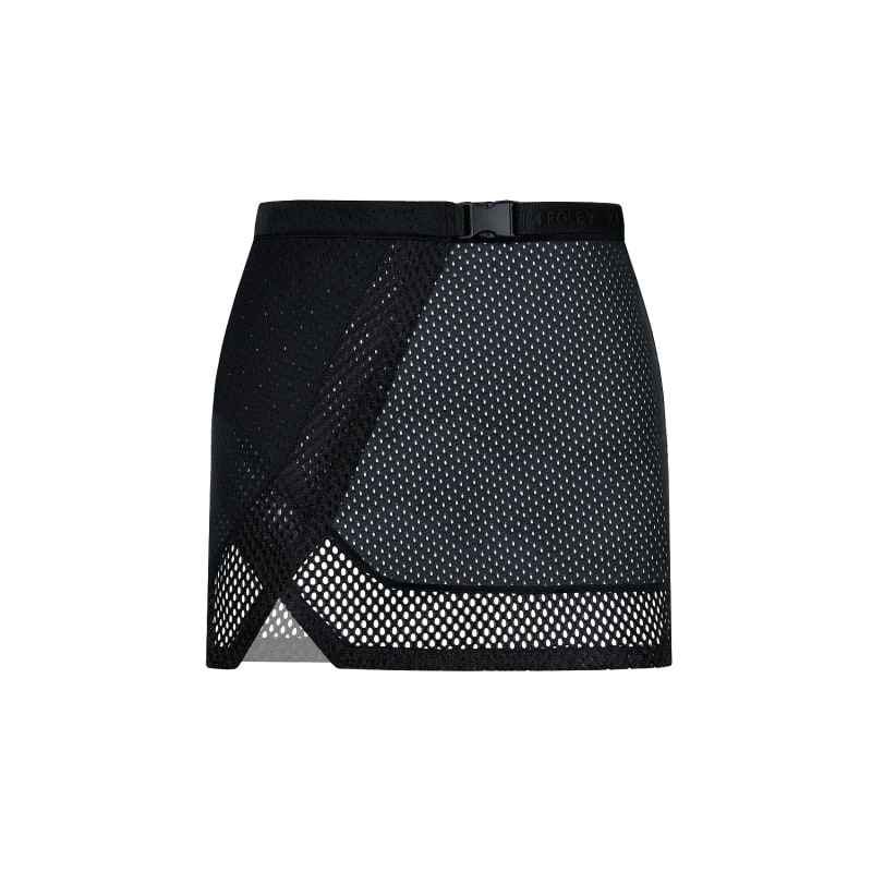 Black Metallic Swim Cover Skirt Black Metallic Swim Cover Skirt