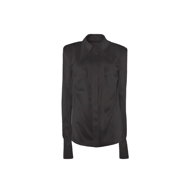 Thumbnail of Black Silk Shirt image