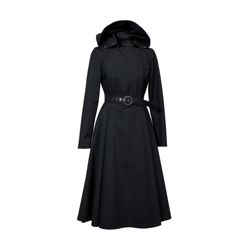 Thumbnail of Black Trench Coat For Spring: Timeless Black image