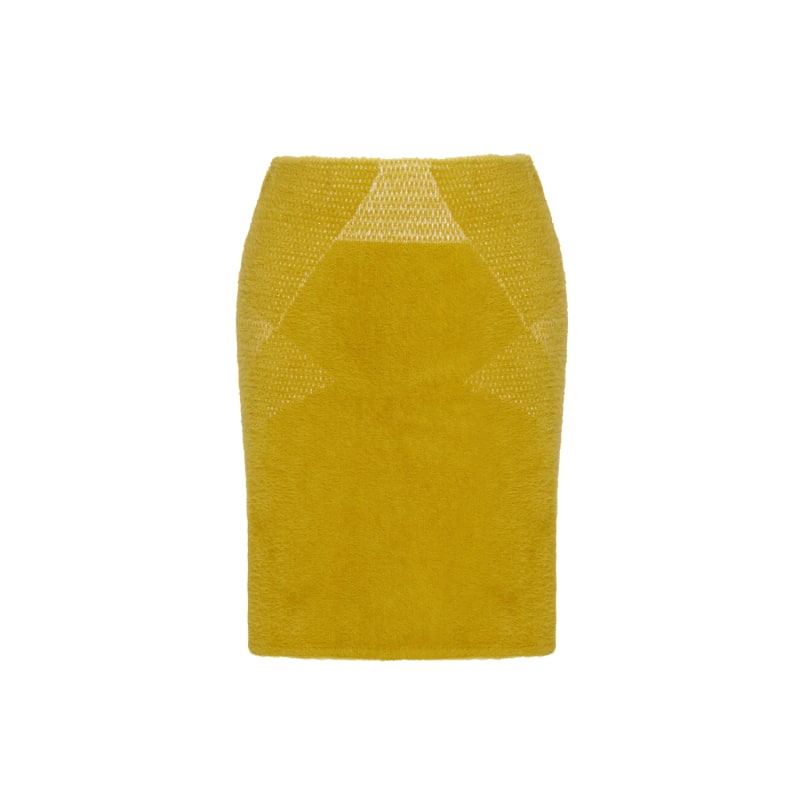 Knit green skirt best sale