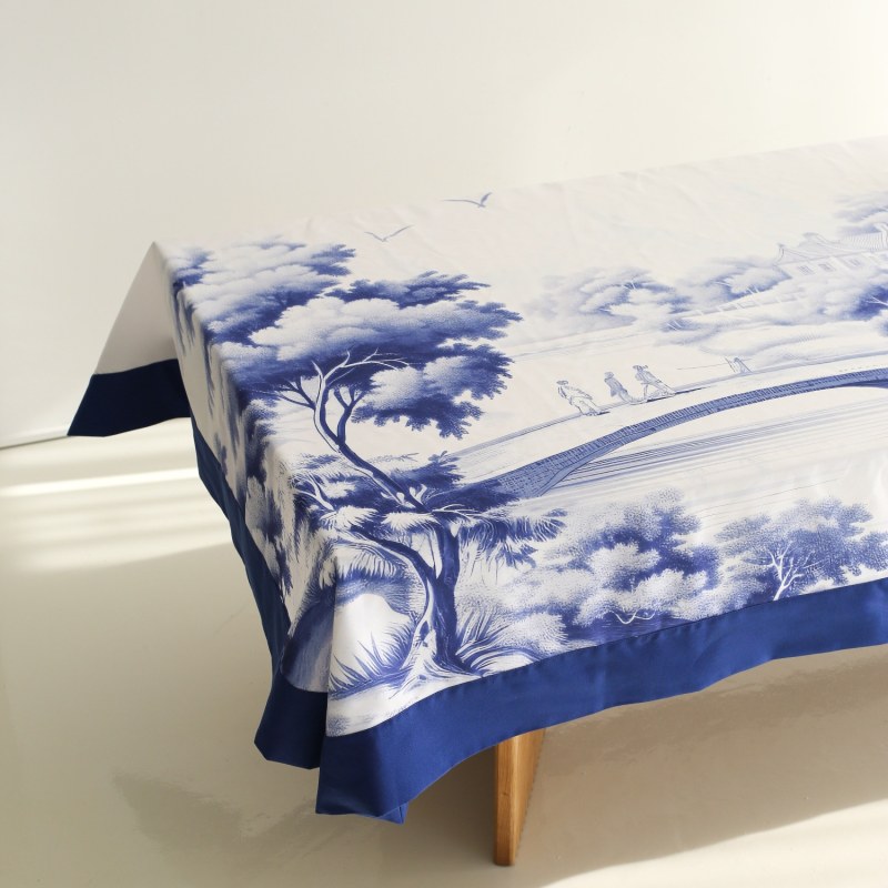 Thumbnail of Blue Blanc Tablecloth image