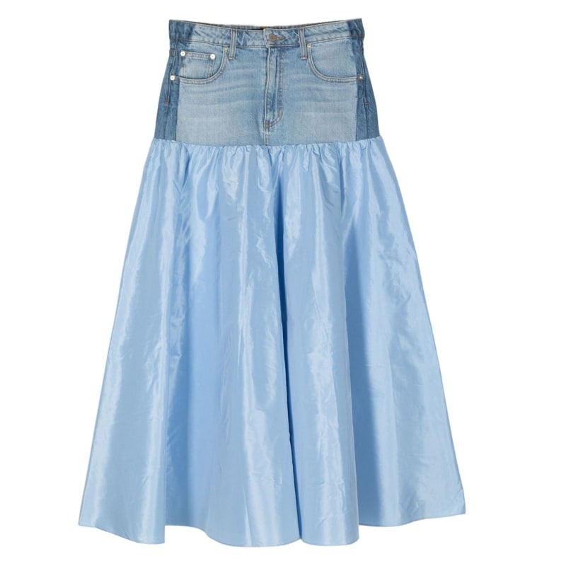 Thumbnail of Blue Denim Taffeta Skirt image