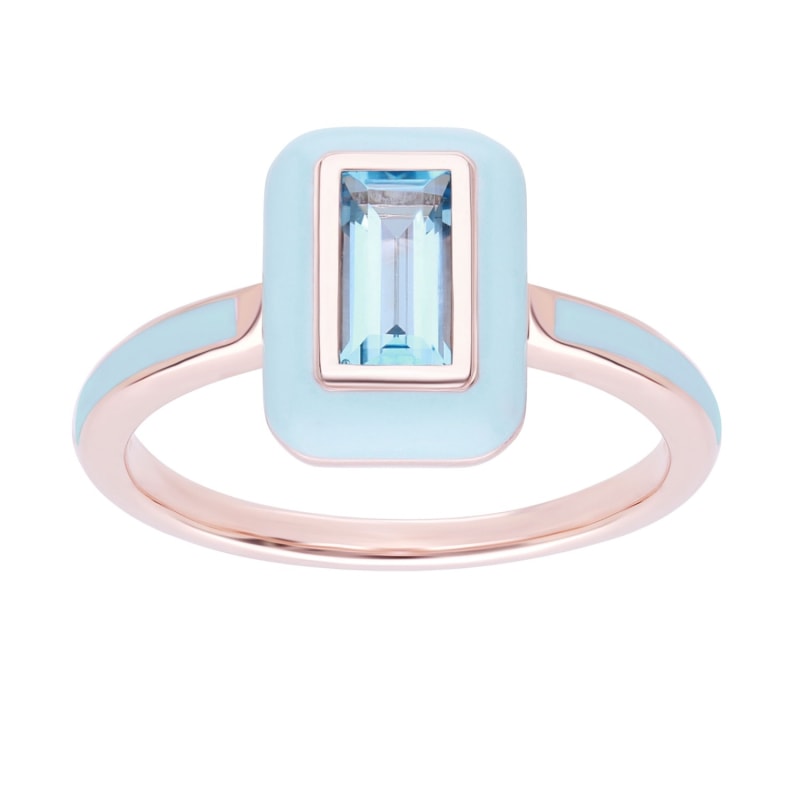 Swiss Blue Topaz Ring Gold-plated Sterling Silver Swiss Blue Topaz Ring Gold-plated Sterling Silver