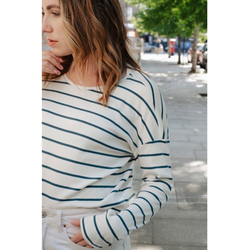 Thumbnail of Blue Organic Cotton Breton Top image