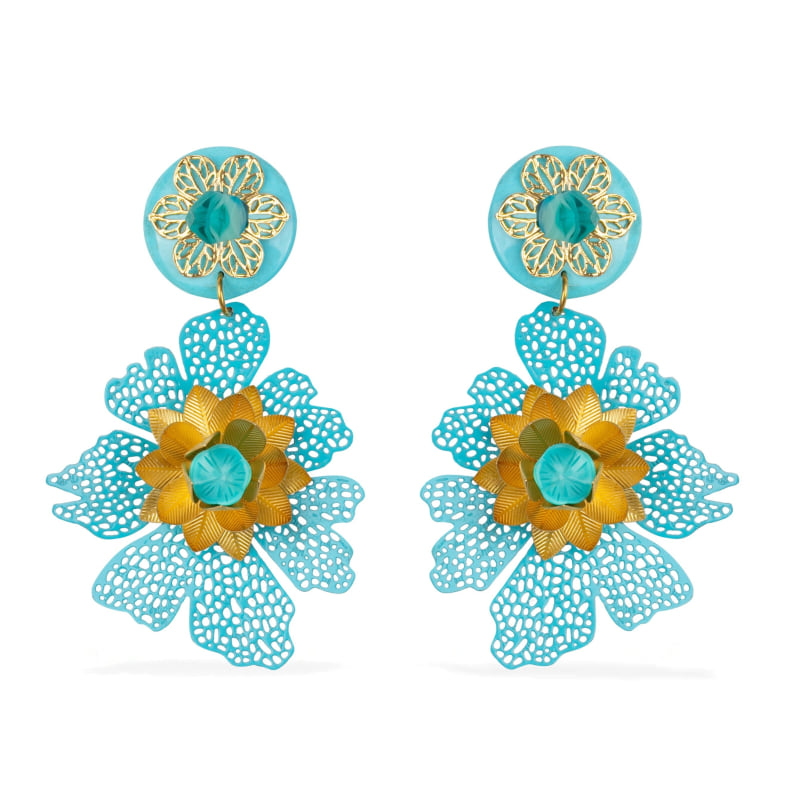 Thumbnail of Blue Reef Earrings image