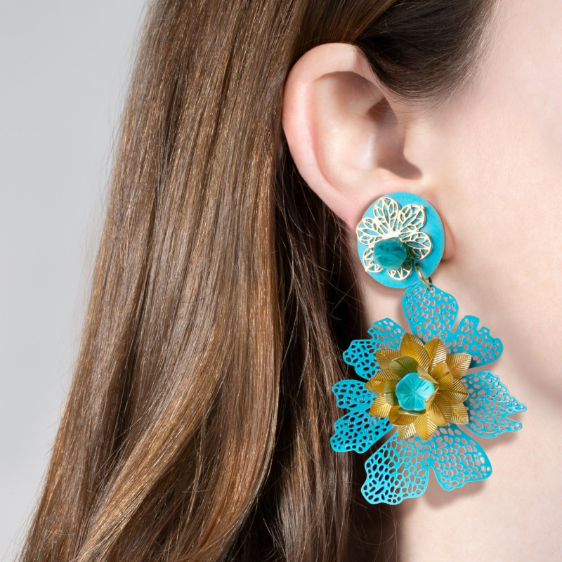 Thumbnail of Blue Reef Earrings image