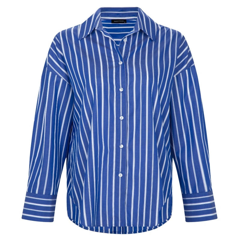 Thumbnail of Blue Stripe Oversize Shirt image