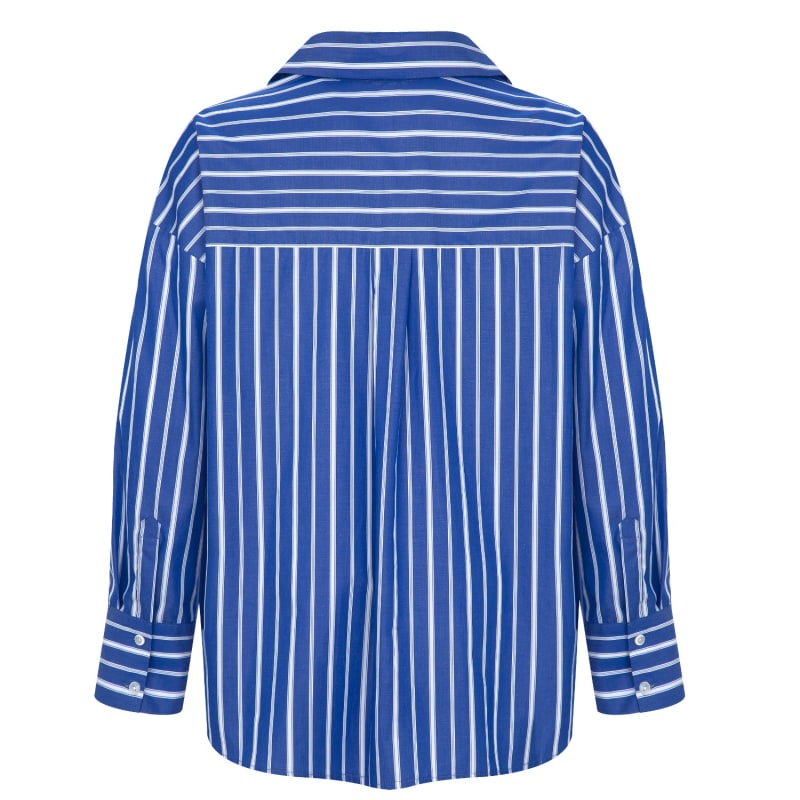 Thumbnail of Blue Stripe Oversize Shirt image