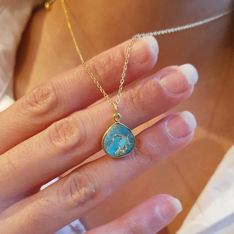 Turquoise Pendant - December Birthstone Turquoise Pendant - December Birthstone