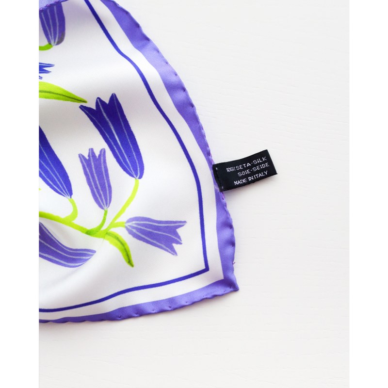 Thumbnail of Bluebells Small Silk Scarf image