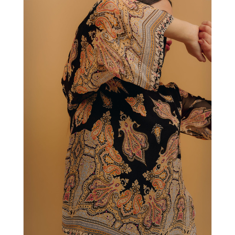 Thumbnail of Blouse With Handkerchief Sleeves Black image