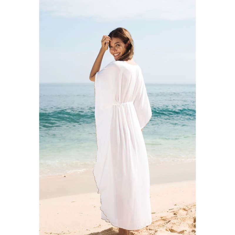 Thumbnail of The Athena Maxi Kaftan White image