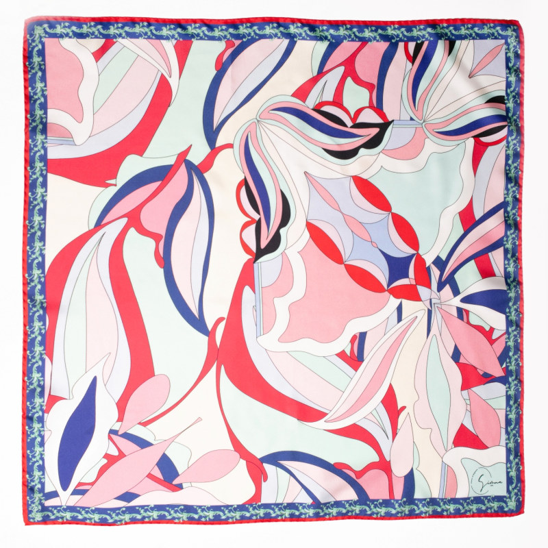 Magenta - Satin | In Botanicals Badger LDN Silk Wolf & Bold Simna Large | Scarf