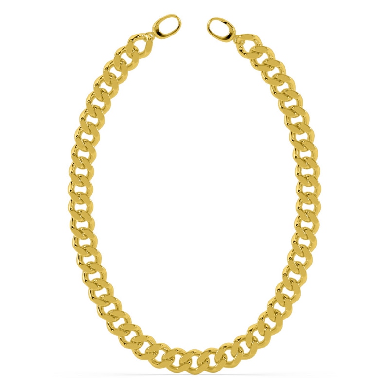 Bold Cuban Link Choker Gold ONI Fine Jewelry Wolf Badger