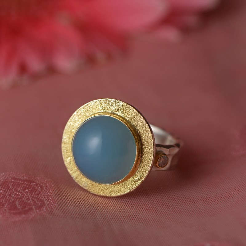 Thumbnail of Bon Bon Chalcedony Diamond Ring image