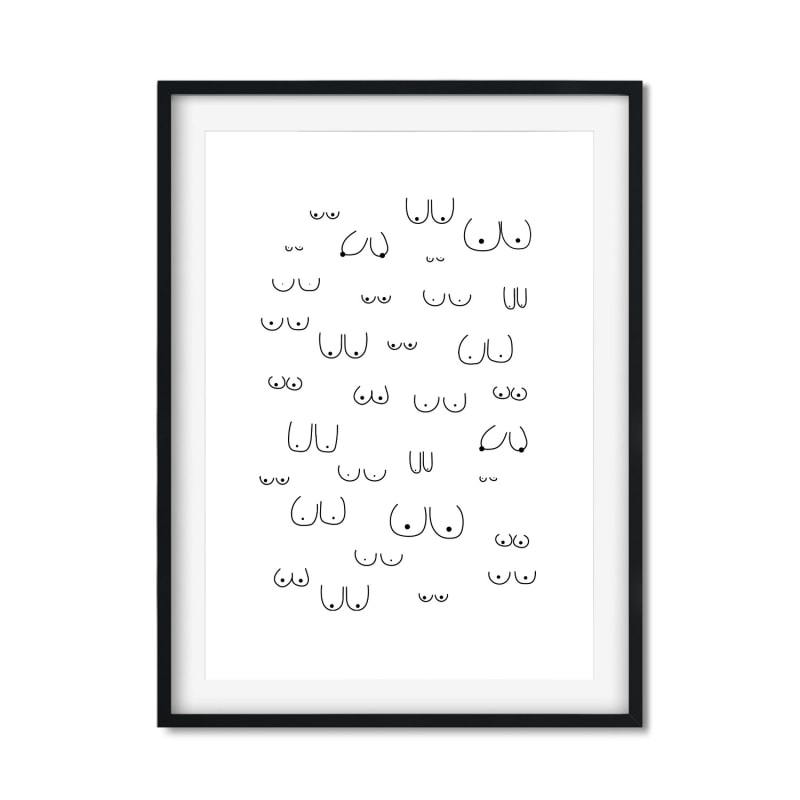 Boob Slang Art Print 