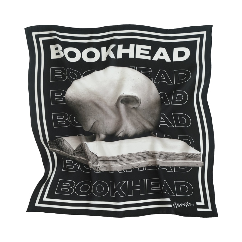 Thumbnail of Bookhead Silk Scarf image