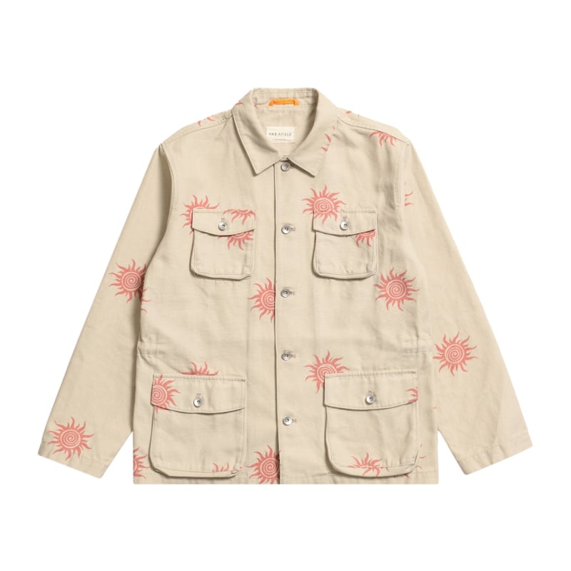 Thumbnail of Borough Jacket - Wonders Print Peyote Sand image