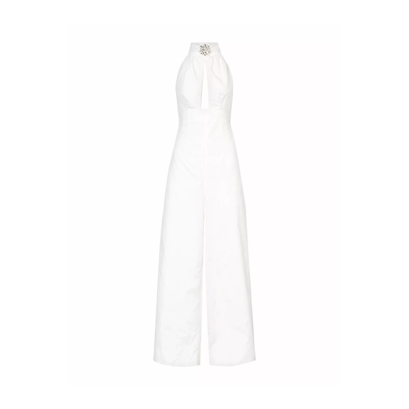 White embellished jumpsuit store