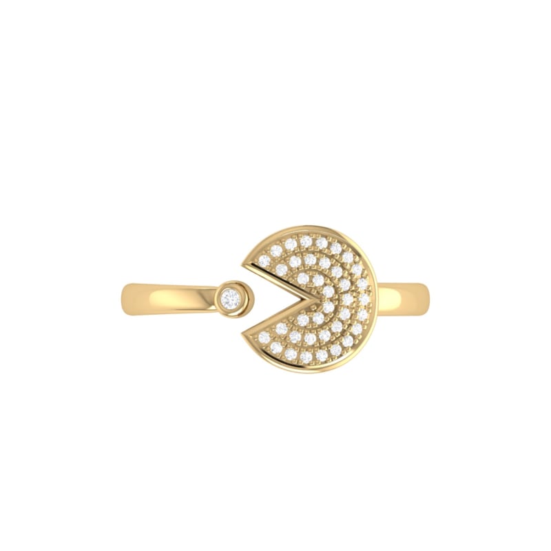 Thumbnail of Pac-Man Candy Ring In 14 Kt Yellow Gold Vermeil On Sterling Silver image