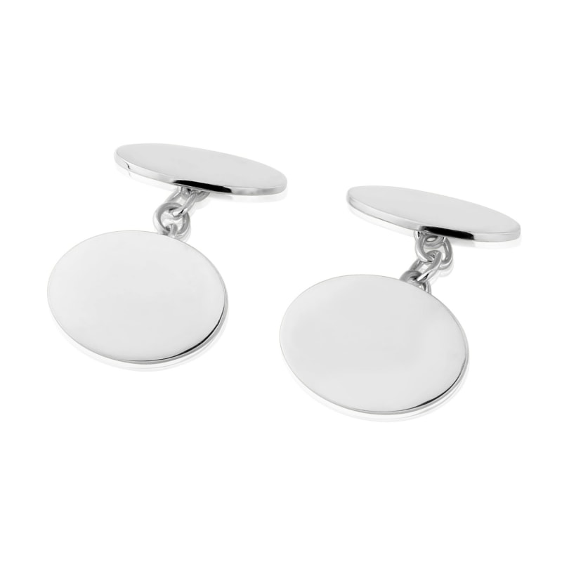 Thumbnail of Albemarle Sterling Silver Oval Cufflinks image