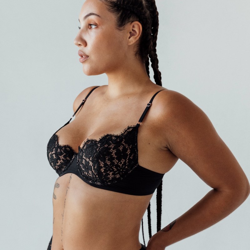 Frisson Scoop Demi Bra Tourmaline, Monique Morin Lingerie