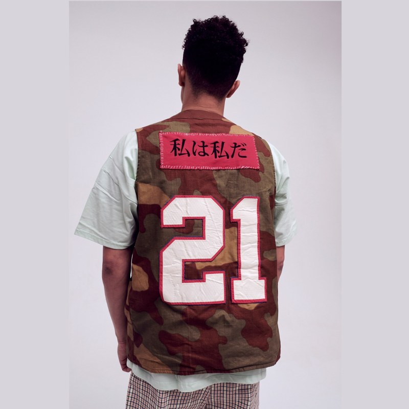 Thumbnail of Camouflage Military Varsity Waist Coat image