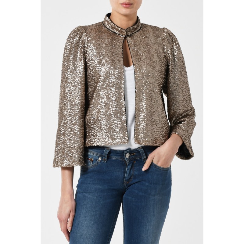 Thumbnail of Laura Jacket Soft Gold Sequins image