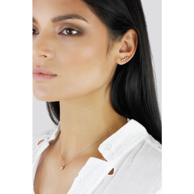 Rose gold stud sliders sale