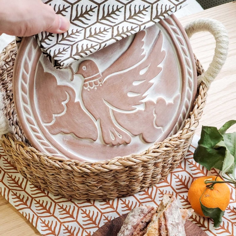 Thumbnail of Bread Warmer & Basket - Dove In Peace image