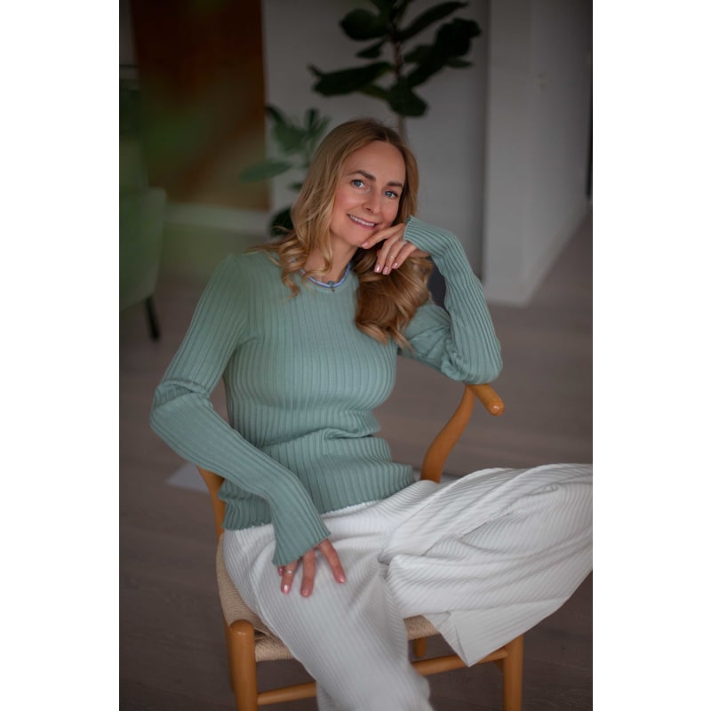 Thumbnail of Brera 100% Merino Long-Sleeve Top Mint *Limited Edition* image