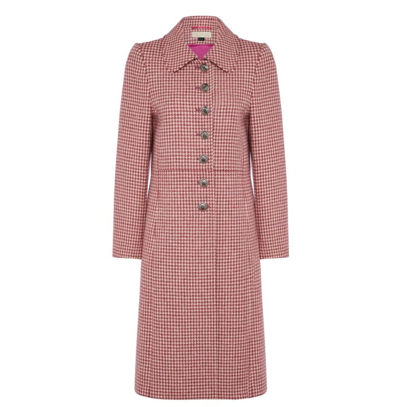 Red valentino houndstooth coat outlet