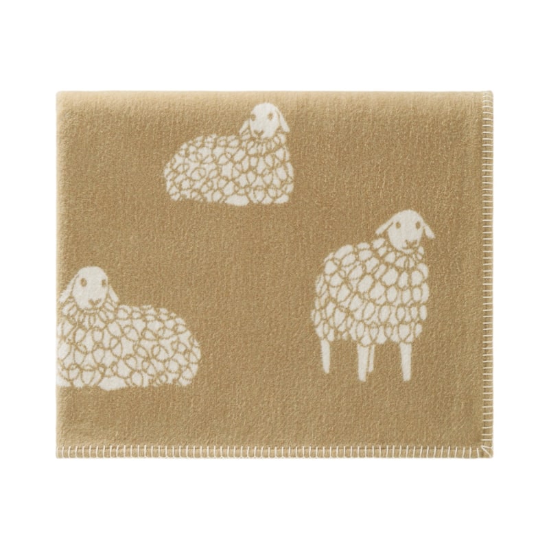 Thumbnail of Brown Sheep Mima Cotton Blanket image