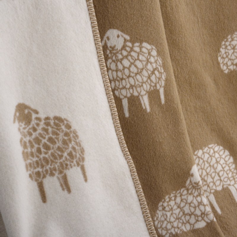 Thumbnail of Brown Sheep Mima Cotton Blanket image