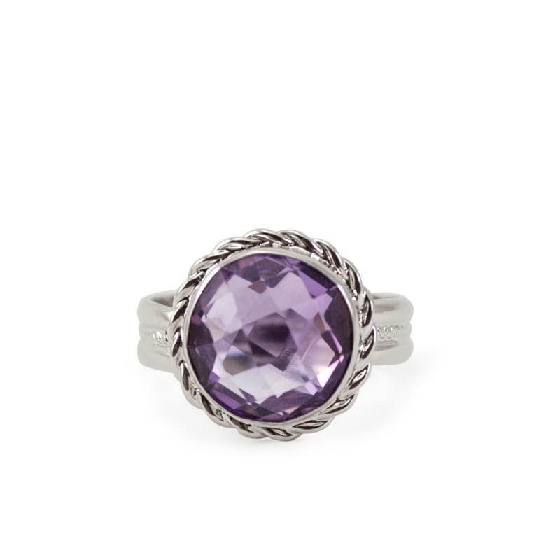 Thumbnail of Venus Amethyst Twist Ring image