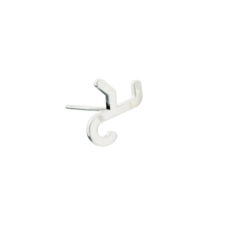 Thumbnail of Alphabet Stud Earring - Silver image